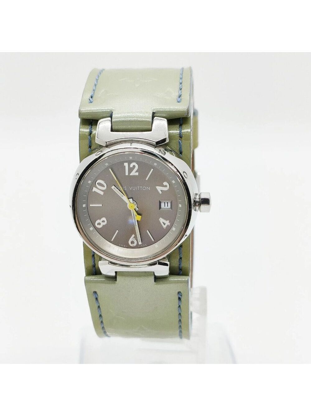 Louis Vuitton Watch 26mm Women's Black X Greens 700-070825